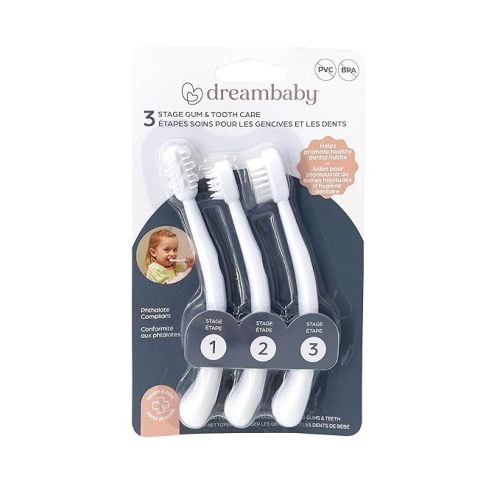 Dreambaby Toothbrush Set 3 Stage, White