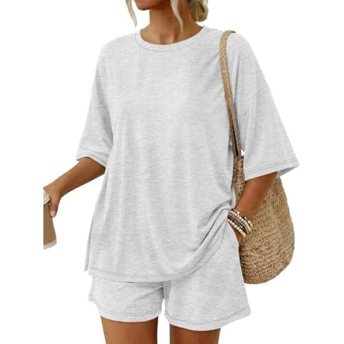 Trendy Queen 2 Piece Summer Set Oversized Top & Loose Fit Shorts with Pockets