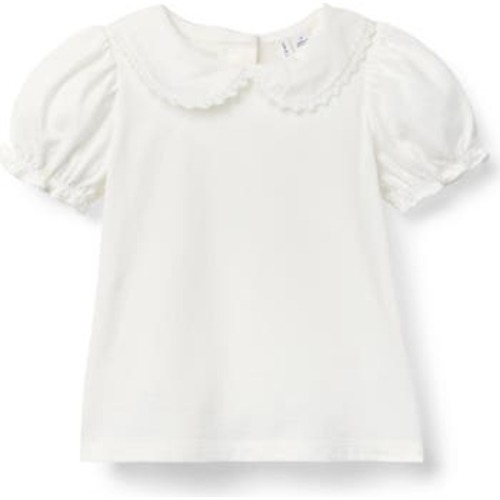 Collared Puff Sleeve Top, 6-12M