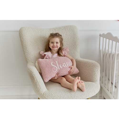 Baby gift Pillow, Boucle girl gifts Shower, Personalized Gift, Room Decor, Monogram Pillow, Embroidered Pillow, Baby Name Pillow, Gift baby