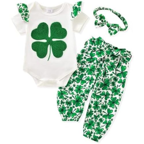 AMAWMW Baby Girl Clothes Set Daddys Little Girl Ruffle Romper Top Camouflage Pants Newborn Infant Baby Girl Outfit