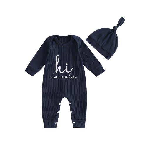 Hirigin Newborn Baby Boy Girl Clothes Hi I'm New Here Coming Home From Hospital Outfits Gender Neutral One Piece Romper