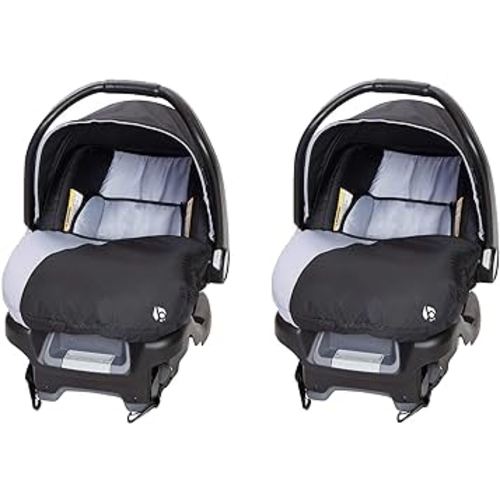 Baby Trend Ally Newborn Baby Infant Car Seat Carrier Travel System with Harness and Extra Cozy Cover for Babies Up to 35 Pounds, 2-Pack, Stormy