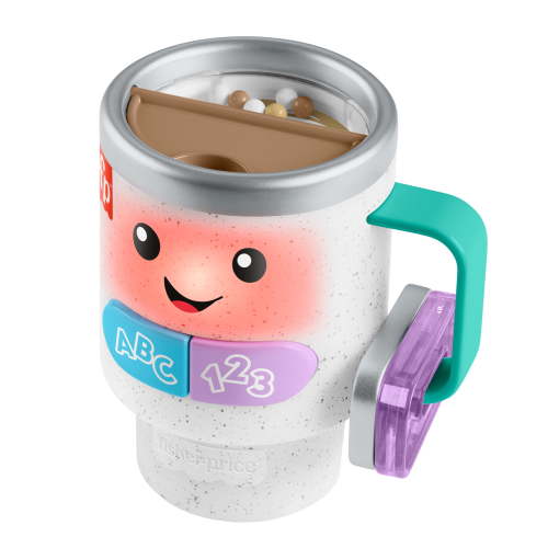 Fisher-Price Laugh & Learn Coffee Cup Play Toy for Baby & Toddler with Music & Lights