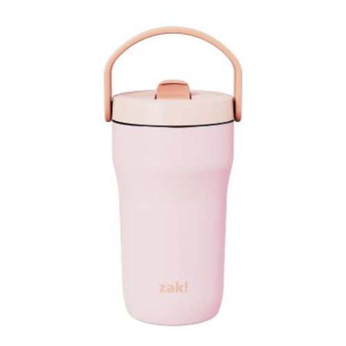 Zak Designs 14 fl oz Stainless Steel Vacuum Flex Grip Siply Tumbler - Primrose
