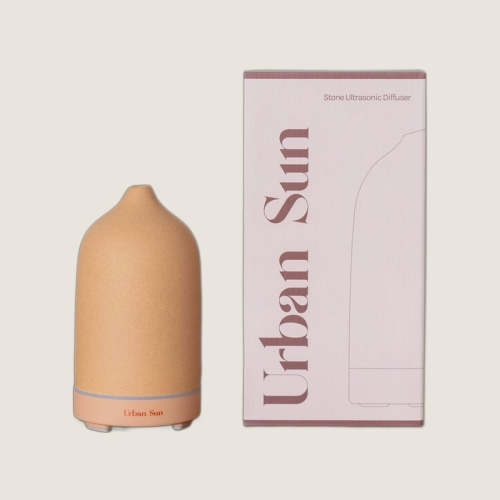 Urban Sun Stone Ultrasonic Diffuser 160ml | Ceramic, No Heat or Flame