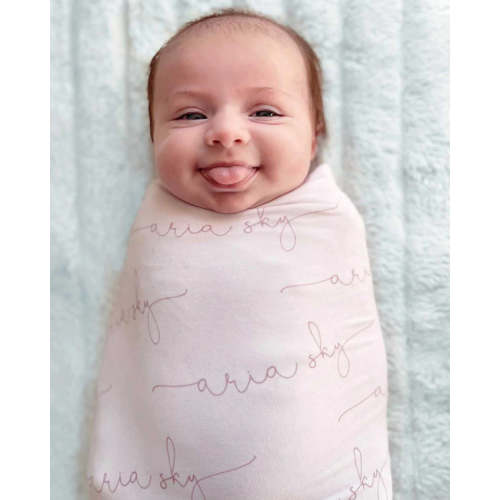 Personalized Baby Name Swaddle Blanket