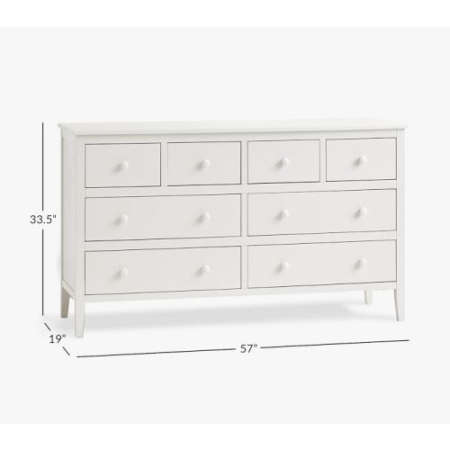 WHITE Emerson 8-Drawer Dresser