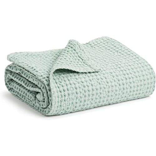 Simka Rose Waffle Baby Blanket - 100% Cotton Soft Breathable Muslin Swaddle Blanket for Baby Nursery, Stroller & Crib Blanket - Baby Receiving Blankets for Boys & Girls Gender Neutral Toddler Blanket