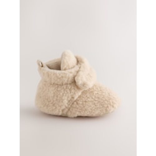 Buy Neutral Borg Slipper Wrap Boots (0-2mths) from Next USA