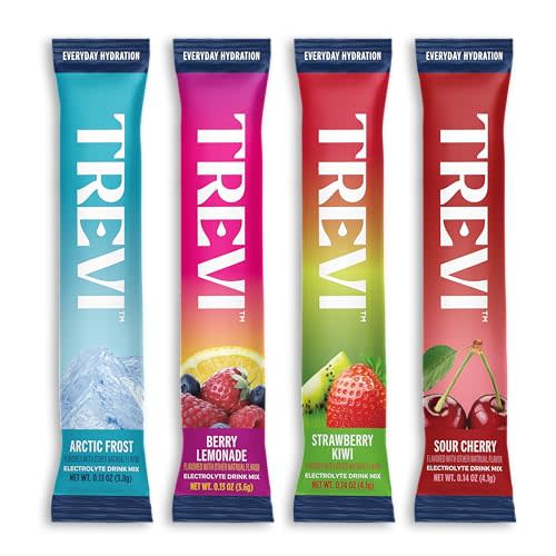 TREVI Electrolytes Powder Packets, Sugar Free Hydration, Favorites 20 Pack | Essential Daily Drink Mix, 0 Sugar, Magnesium, Potassium, Vitamin C, Calcium, B6 & B12 Vitamins