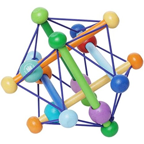 Manhattan Toy Skwish Color Burst Rattle and Teether Grasping Activity Toy