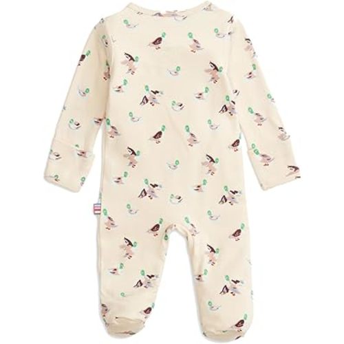 Amazon.com: Magnetic Me 100% Organic Cotton Magnetic Baby Footie Pajamas | Super Soft Cotton Fabric | Blue Open Sky | Preemie: Clothing, Shoes & Jewelry