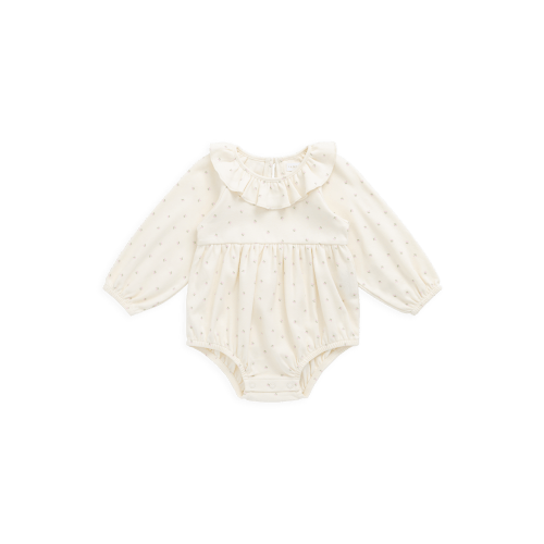 Organic Cotton Clemence Playsuit - Ditsy Cherries – Jamie Kay USA
