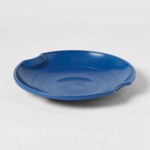 26" Plastic Saucer Navy - Sun Squad™: Polyethylene Kids' Sled, 150lb Capacity