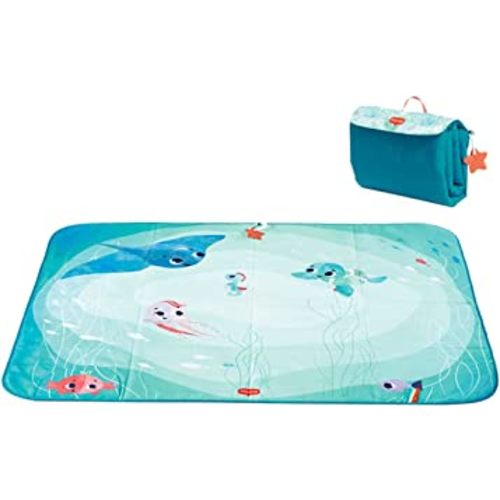 Tiny Love Outdoor Picnic Mat, XL Space Offers Plenty of Room for Play and bonding, Treasure The Ocean
