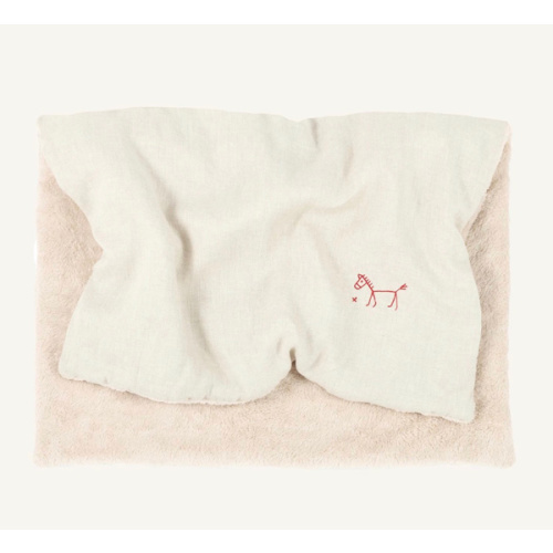 Nobodinoz - Lined blanket - French linen - Oatmeal | Smallable