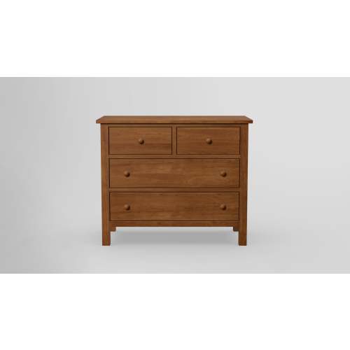Green Cradle Footprint 4 Drawer Dresser - cherry finished