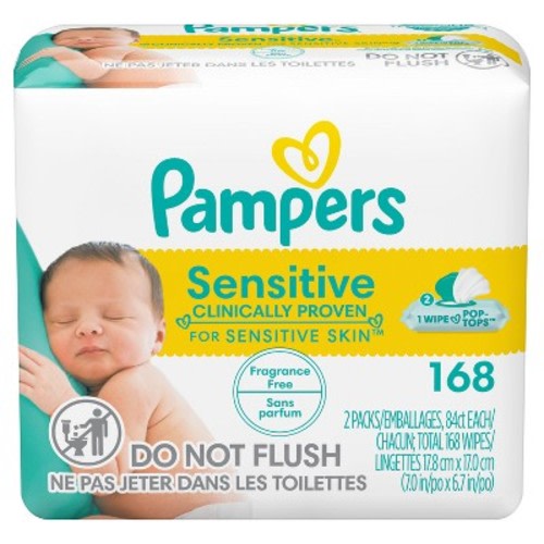 Pampers Sensitive Baby Wipes (select Count)
