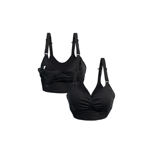 Maternity Nursing Bra Bundle - Black – Blush + Bashful