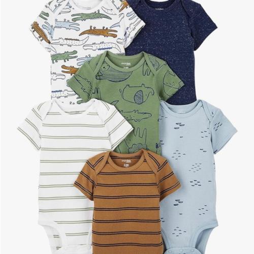 Simple Joys by Carter's Baby Boys 6-Pack Short-Sleeve Bodysuit