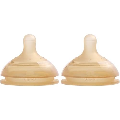 Thyseed Anti-Colic Series Nipple, Medium Fast Flow,3+ Months, 2-Pack