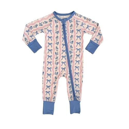 IN MY JAMMERS Bamboo Viscose Baby Zipper Romper Pajamas for Girls & Boys