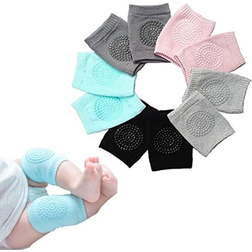 BOSONER Baby Crawling Anti-Slip Knee, Unisex Baby Toddlers Kneepads 5 Pairs