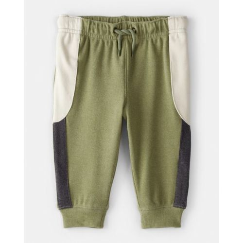 Baby Boy Colorblock Joggers - Green/White - Carter's | Carter's