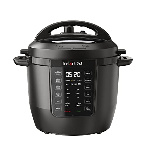 Instant Pot 6QT RIO 7-in-1 Multi-Cooker, Pressure Cooker, Slow cook, Sauté, Steam, Rice Maker, Yogurt, & Warmer, Black, 6 Quarts