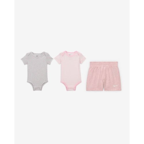 Nike Essentials Baby 3-Piece Striped Swooshfetti Set. Nike.com
