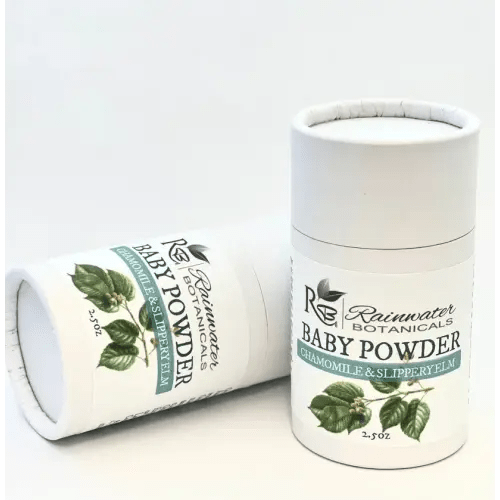Baby Powder with Slippery Elm & Chamomile, Vegan, Zero Waste
