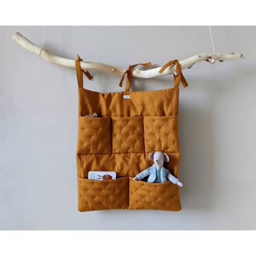 Crib pocket organizer | Wall storage for nursery | READY to SHIP | 12 colors available | Toys, Accessorise & Diapers storage
