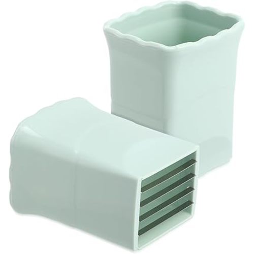 Luxshiny 2Pcs Strawberry Slicer Cup: Fruit Slicer Cup for Strawberry, Egg, Banana, Mushroom, Cucumber, Kiwi and Veggie - Green