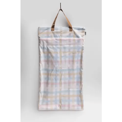 Large Zipper Hanging Wet Bag, Laundry Bag with Handles
