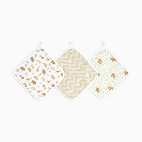 Essentials Cotton Washcloth (3 Pack) - Tanzania