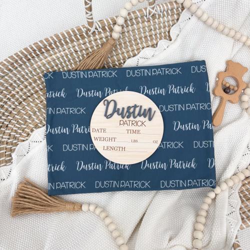 Newborn Name Blanket, baby name swaddle, first and middle name blanket, baby name swaddle, newborn swaddle and blanket, Baby Swaddle for Boy