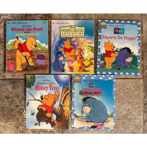 Vintage Little Golden Books - Winnie the Pooh Themed