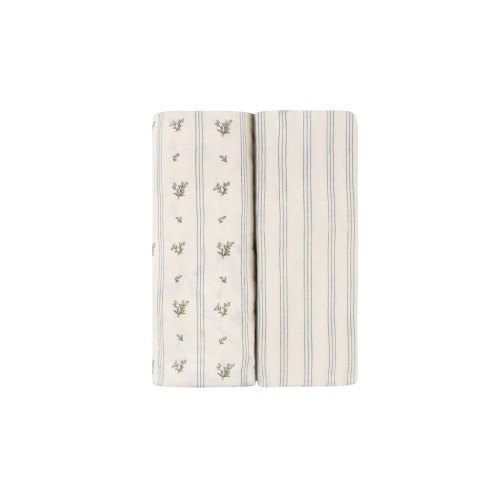 Baby Fitted Bassinet Sheet 2 Pack, One Size