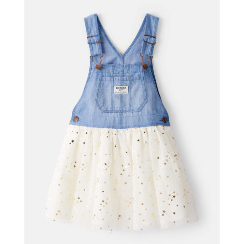 Toddler Girl Chambray Tulle Skirtall - Blue/Cream - OshKosh B'gosh | Carter's
