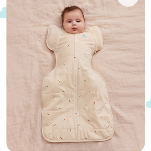 Swaddle Up™ Transition Bag 2.5 TOG Cotton Oatmeal Bees