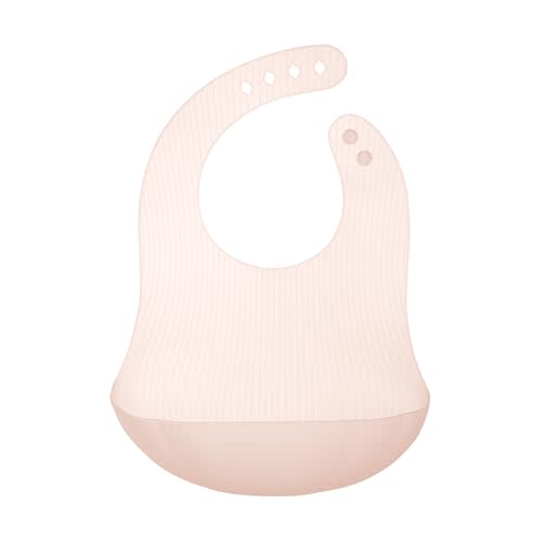 Olababy Fold N Go Silicone Baby Bib w/Travel Case, Waterproof | Lightweight, Foldable Design for Infants & Toddlers 6-36 Mo. BPA-Free Food-Grade Silicone. Eases Pressure Points & Bruising.