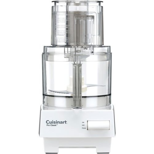 Cuisinart 7-Cup Pro Classic Food Processor, 600-Watt Motor, Vegetable Chopper & Blender for Mincing, Dicing, Shredding, Puree & Kneading Dough, DLC-10SYP1, White