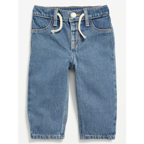 Drawstring Barrel-Leg Jeans for Baby