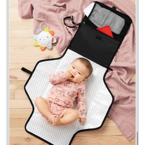 Skip Hop Pronto Signature Portable Changing Mat, Cushioned Diaper Changing Pad with Built-In Pillow
