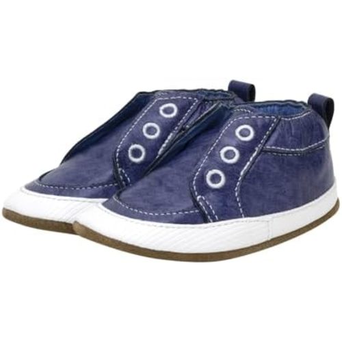 Robeez Baby Boys and Unisex Soft Soles Slip-Resistant Crib Shoes Slippers Moccasins for Infant and Toddler, 0-24 Months