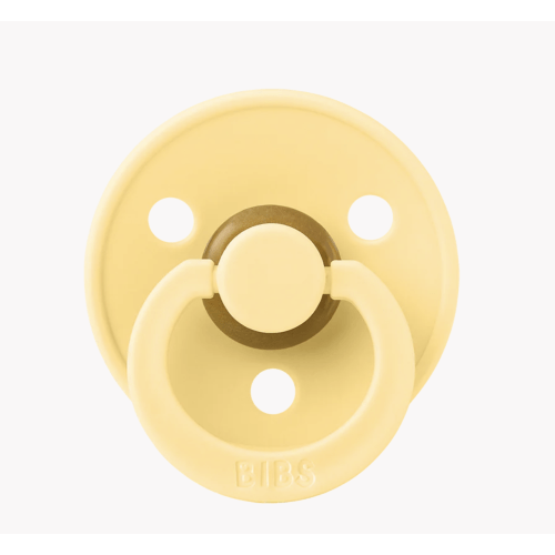 BIBS Colour - Pale Butter | Round Latex Pacifier – Bibsworld store US