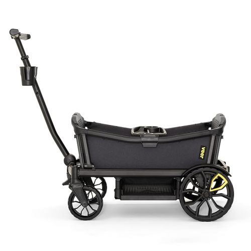 All-Terrain Cruiser XL | Premium Off-Road Wagon Stroller for Babies, Toddlers, and Kids | Push/Pull/Push-Along Steering for Uneven Terrain | JPMA Certified | Lightweight and Collapsible | 4 Seats