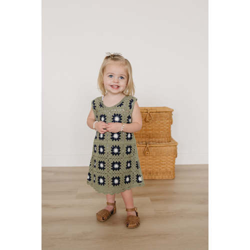 Crochet Cover Up Dress | 100% Cotton 6-12M
