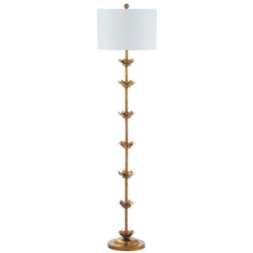 Landen Leaf Floor Lamp - FLL4003 - Antique Gold - Safavieh